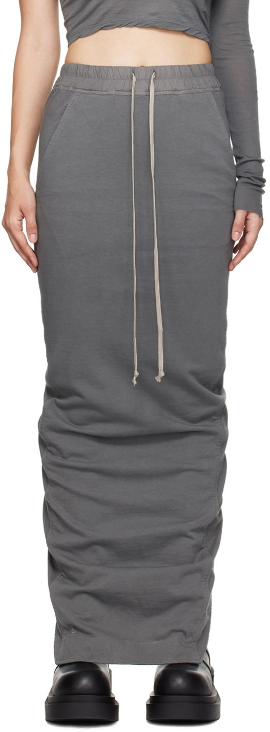 Nederdel Rick Owens Porterville Pull On Pillar Maxi Skirt Grå | DS02D2332 RIG