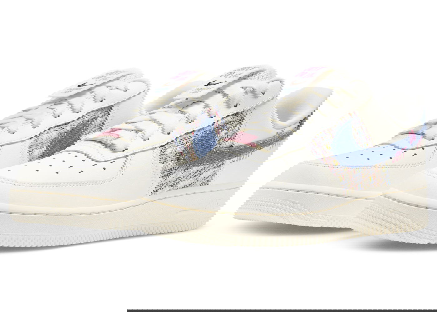 Sneakers og sko Nike Air Force 1 Low '07 LX Denim Swoosh Boucle W Hvid | FJ7740-141, 0