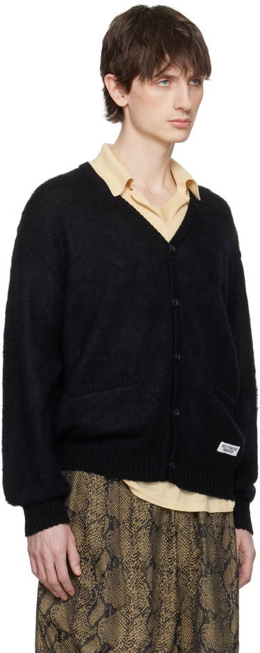 Sweater WACKO MARIA WACKO MARIA Mohair Knit Cardigan Sort | 25SS-WMK-KN06, 1