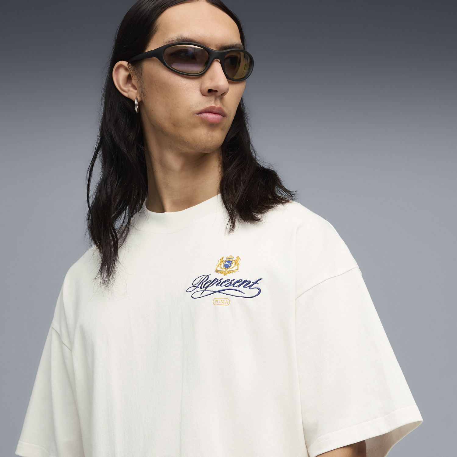 T-shirt Puma PUMA x REPRESENT Oversized Printed T-Shirt Beige | 632544_31, 1
