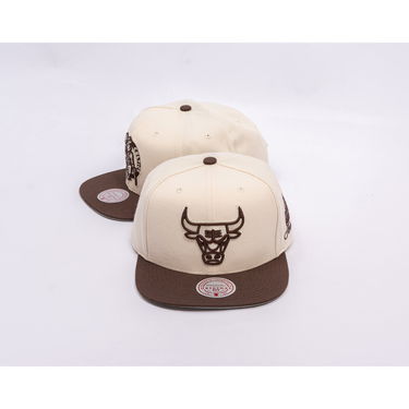 Kasket Mitchell & Ness NBA Fashion Basic 2T Snapback Chicago Bulls One Size Beige | HS12956-CBUCREA, 3