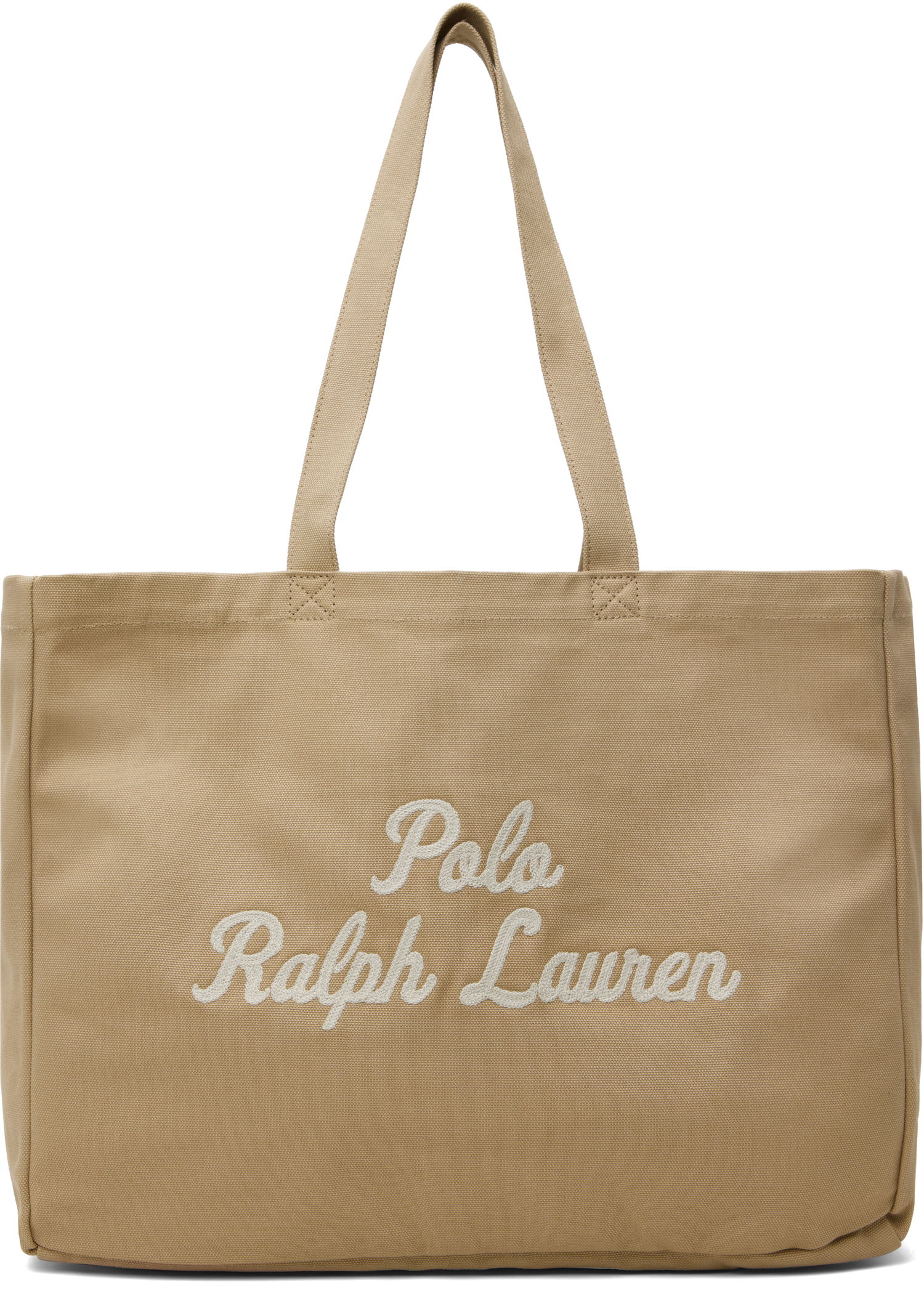 Mulepose Polo by Ralph Lauren Ralph Lauren Embroidered Canvas Tote Bag Beige | 405962436002, 0