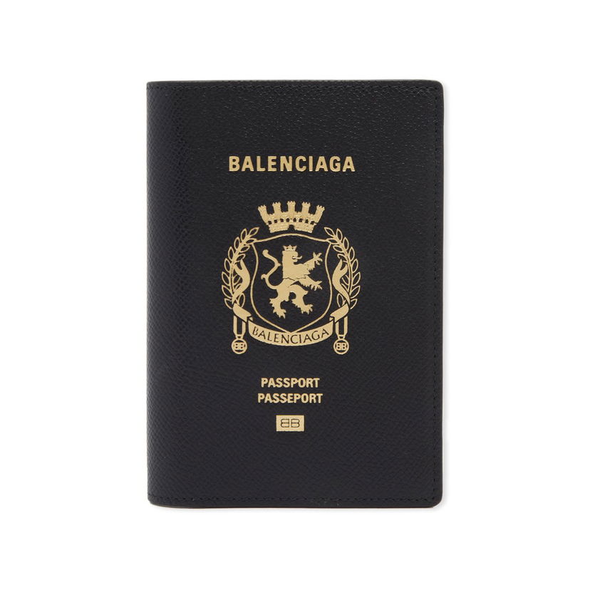 Tegnebog Balenciaga Balenciaga Crest Leather Passport Holder undefined | 787742-2AA3R-1000