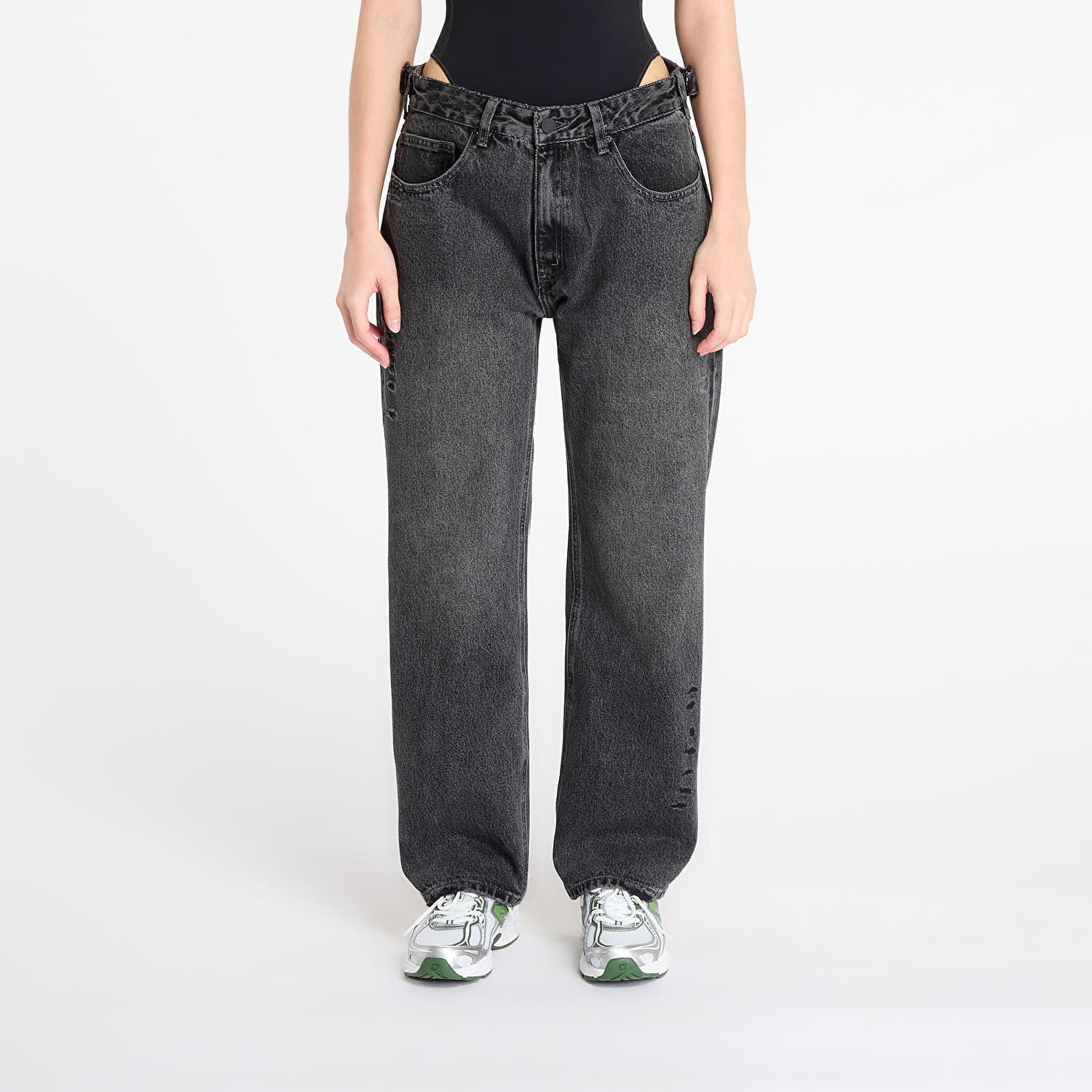 Jeans Footshop Playboy x FTSHP Denim Pants UNISEX Black Sort | FTSHP_515, 1