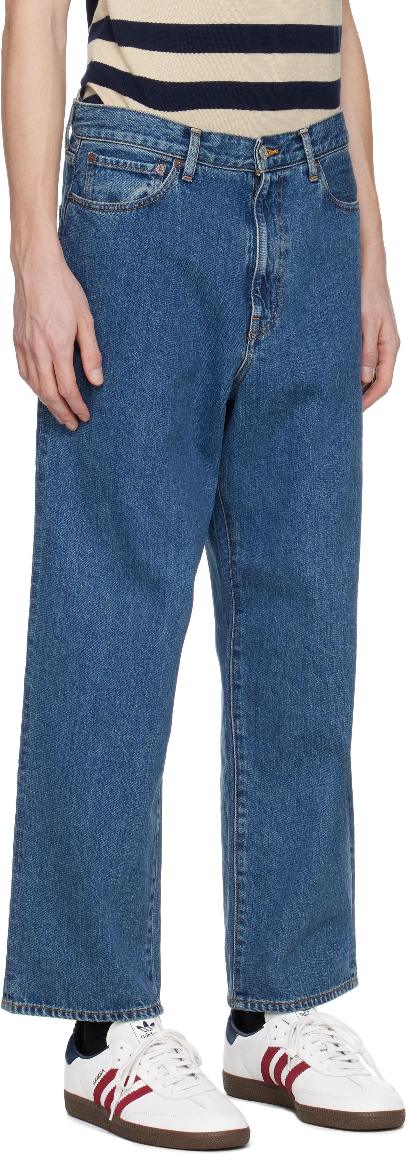 Jeans WACKO MARIA WACKO MARIA Washed Jeans Blå | 25SS-WMP-PT17, 1