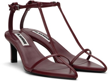 Sneakers og sko Jil Sander Jil Sander High Heeled Sandals Bourgogne | J16WL0030_P8389, 3