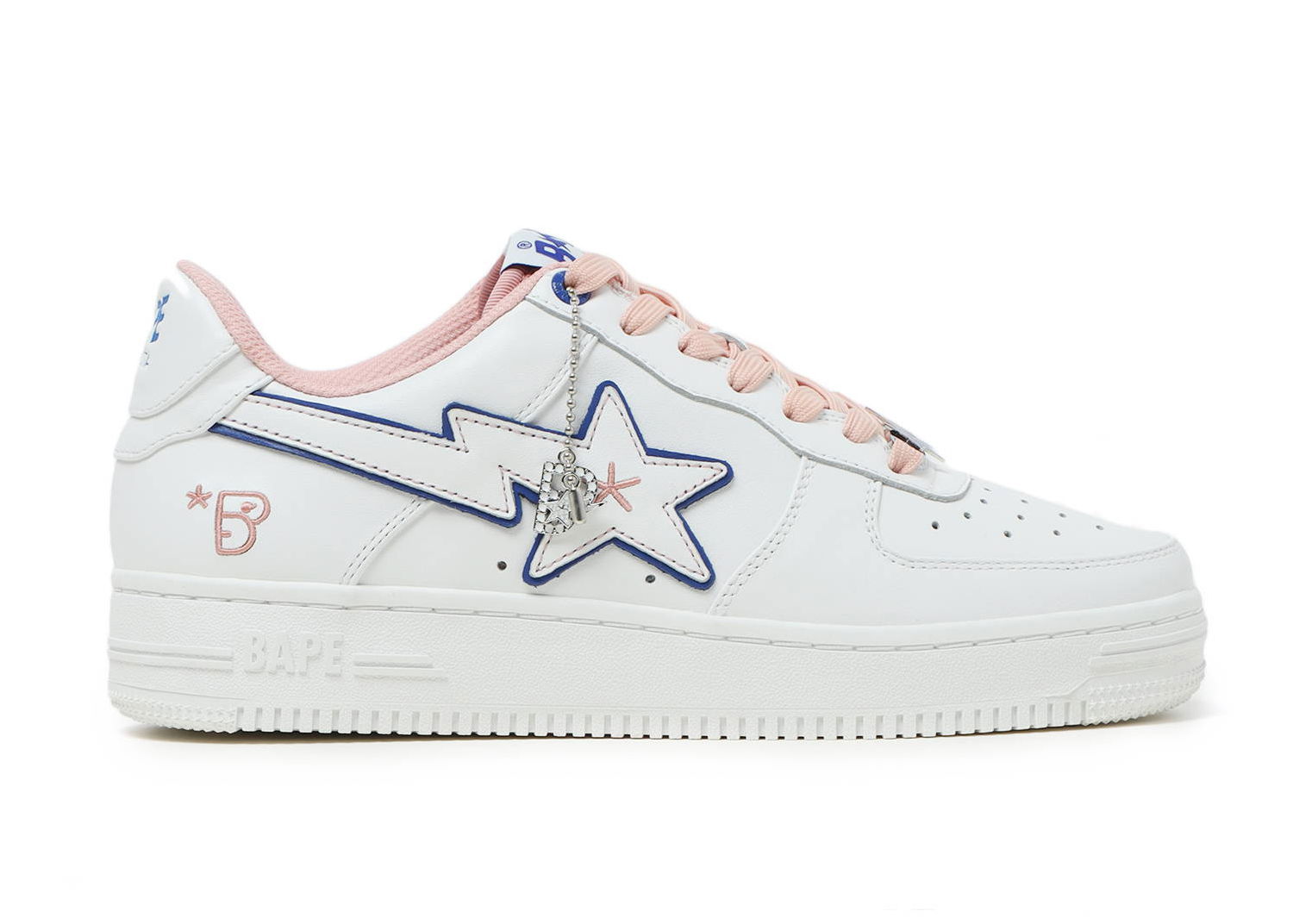 Sneakers og sko BAPE BAPY x Bape Sta "White Pink" Hvid | BPYSNSN0061C, 0