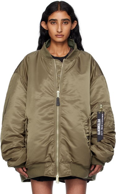 Bomberjakke VETEMENTS Vetements Alpha Industries Edition Cut-Up Reversible Jacket Grøn | UH76BO450GO, 0