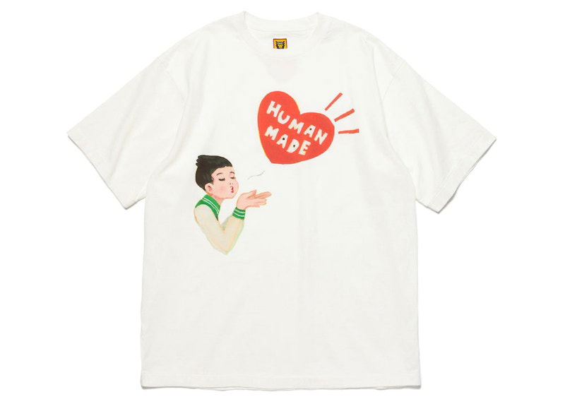 T-shirt Human Made Keiko Sootome #5 Graphic Print T-Shirt Hvid | XX25TE003, 0