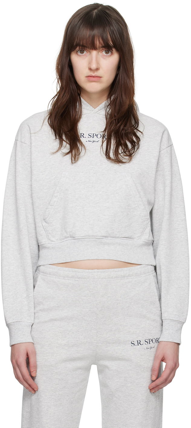 Sweatshirt Sporty & Rich 'S.R. Sport' Hoodie Grå | HCAW2326HG, 0
