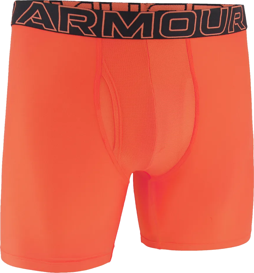 Boksere Under Armour Under Armour Performance Tech™ 6" Boxerjock® Boxer Briefs Orange | 1383849-847, 1