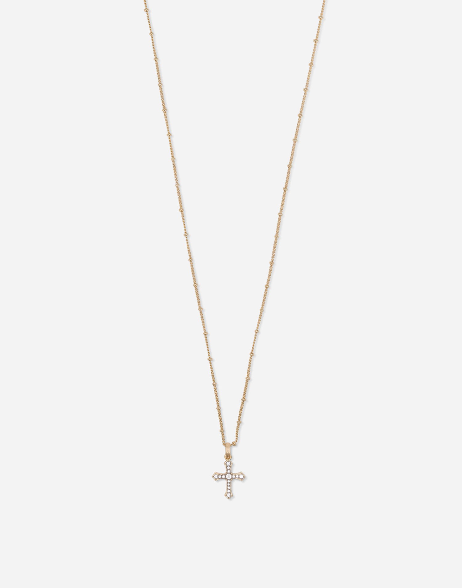 Halskæde Dolce & Gabbana Gold Metal Cross Pendant Necklace Metalisk | WNN7S1W1111ZOO00, 1