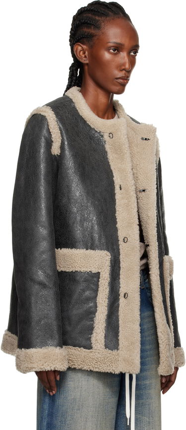 Jakke Maison Margiela MM6 Maison Margiela Sports Shearling Jacket Sort | S52AM0330 M07010, 1