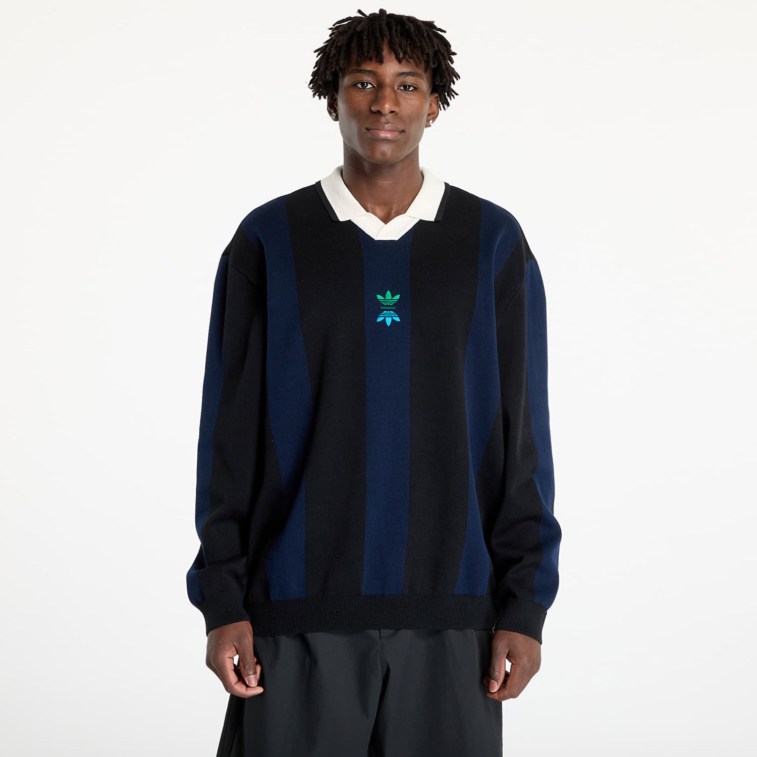 T-shirt adidas Originals Rolling Links Long Sleeve Polo Shirt Black Sort | IT0142, 0