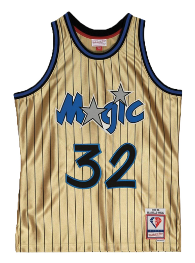 Jersey Mitchell & Ness Orlando Magic Shaquille O'Neal 75th Gold Swingman Jersey Metalisk | SMJY4398-OMA93SONGOLD