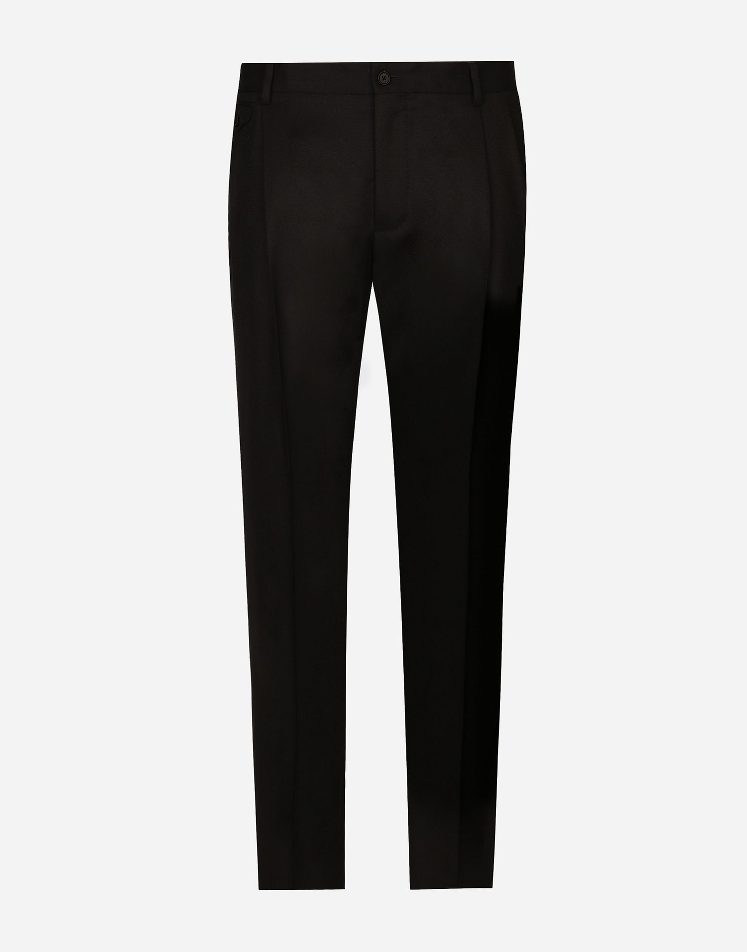 Bukser Dolce & Gabbana Dolce & Gabbana Tailored Flannel Pants Sort | GY6UETGI251N0000, 0