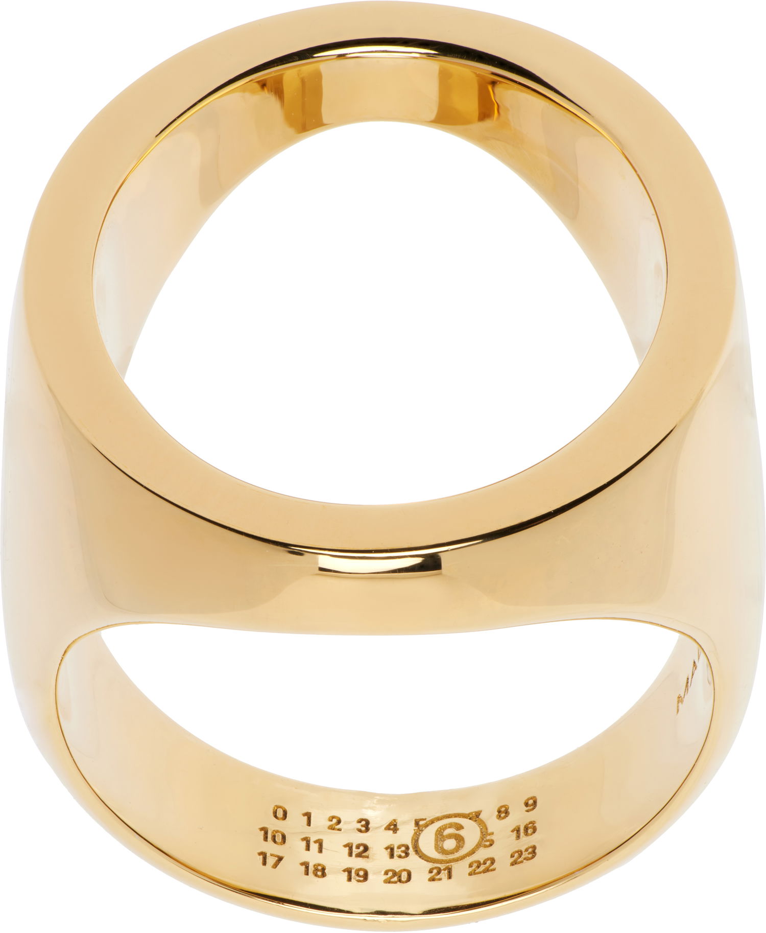 Ring Maison Margiela MM6 Maison Margiela Gold Tone Open Ring Gul | SM7UQ0088 P7355, 0