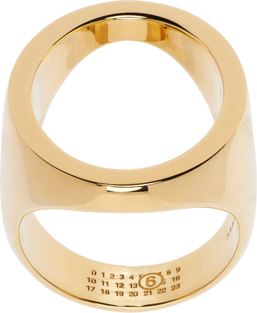 Ring Maison Margiela MM6 Maison Margiela Gold Tone Open Ring Gul | SM7UQ0088 P7355