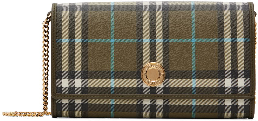 Skuldertaske Burberry Hannah Bag Grøn | 8073901, 0