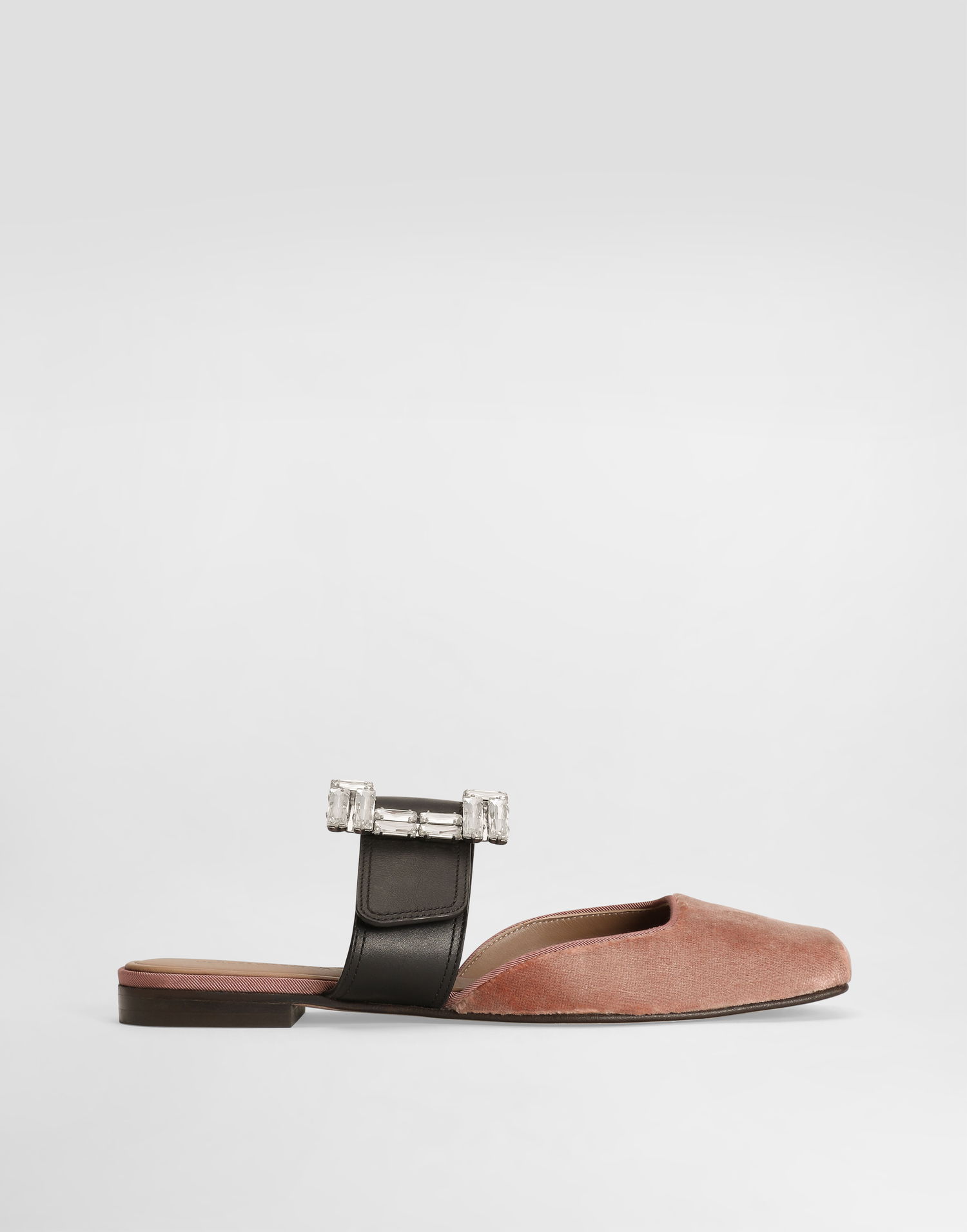 Tilbehør Dolce & Gabbana Dolce & Gabbana Velvet Mules With Jeweled Buckle Lyserød | CI0190A65038S773, 0