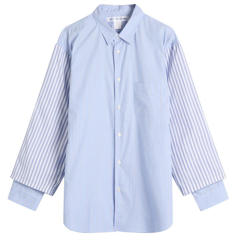 Skjorte Comme des Garçons SHIRT Stripe Oxford YD Blå | FP-B039-051-1