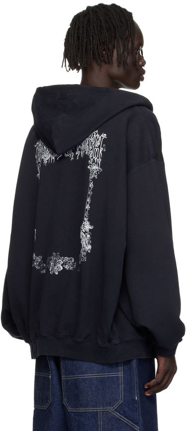 Sweatshirt VETEMENTS VETEMENTS Cradle of Filth Oversized Zip-Up Hoodie Sort | UCF76ZU800B, 2