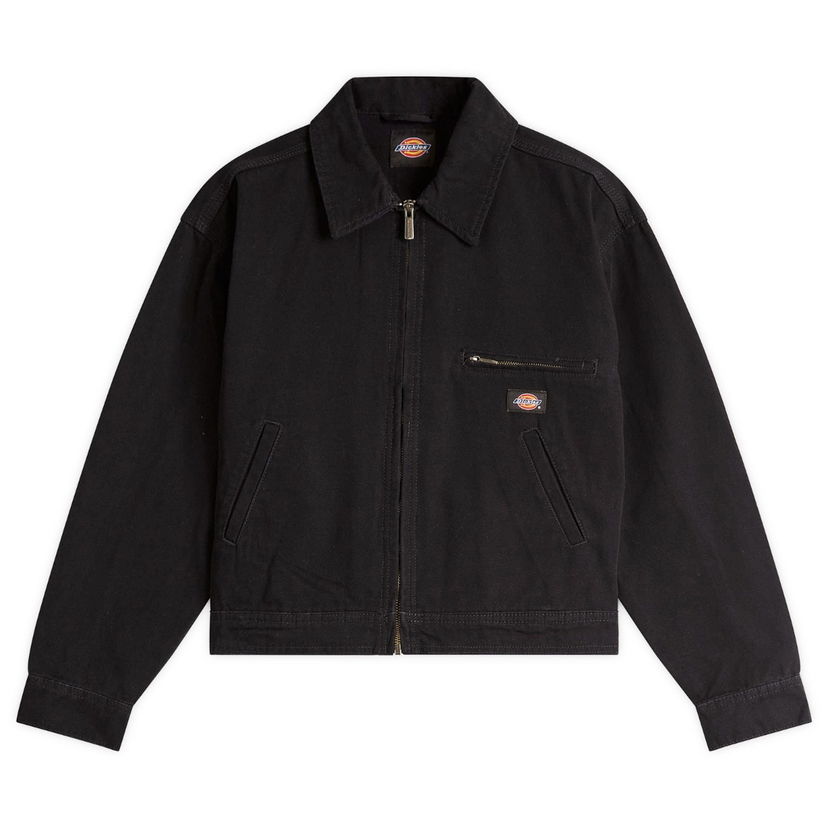 Jakke Dickies Canvas Jacket, Size Large Sort | DK0A4Z77C401