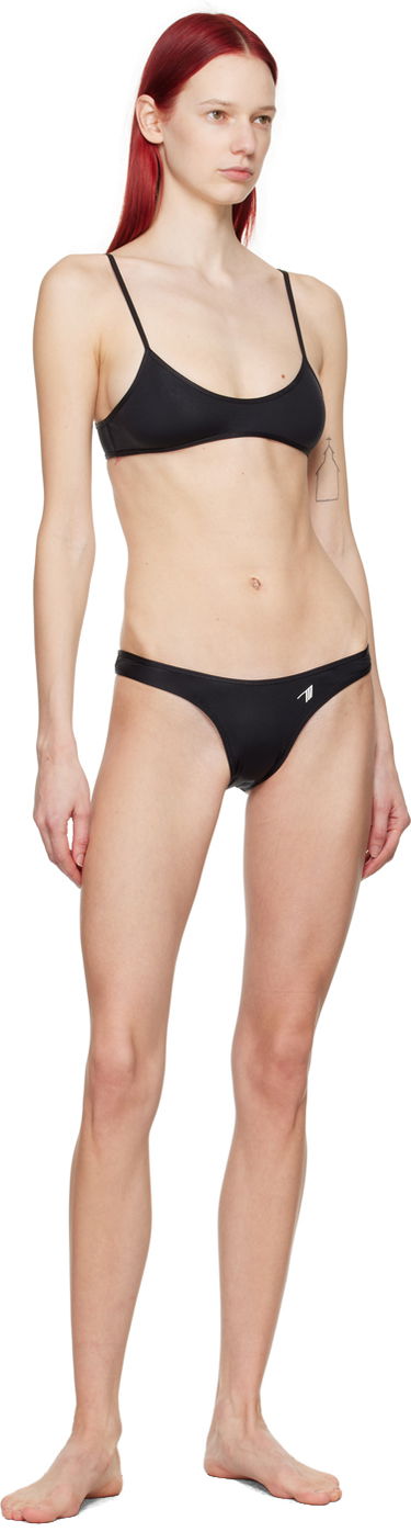 Badetøj The Attico Attico Scoop Neck Bikini Sort | 243WBB90 PA63, 3