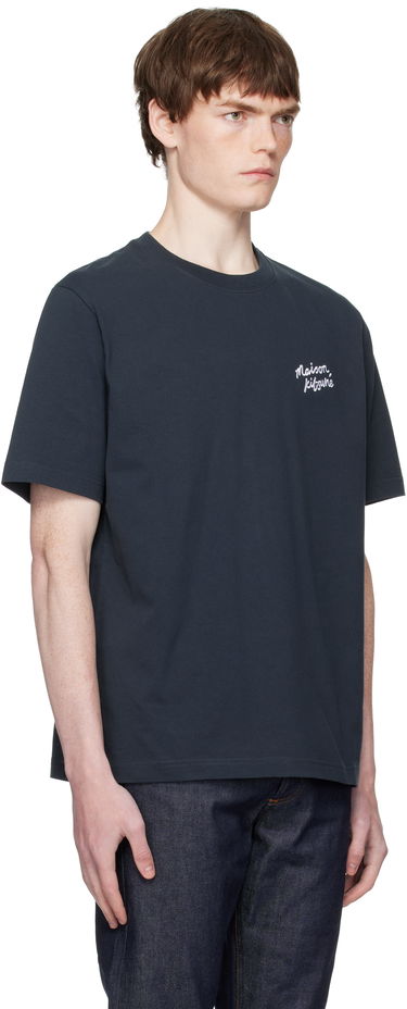 T-shirt MAISON KITSUNÉ Maison Kitsuné Handwriting Comfort T-Shirt Mørkeblå | MM00126KJ7025, 1