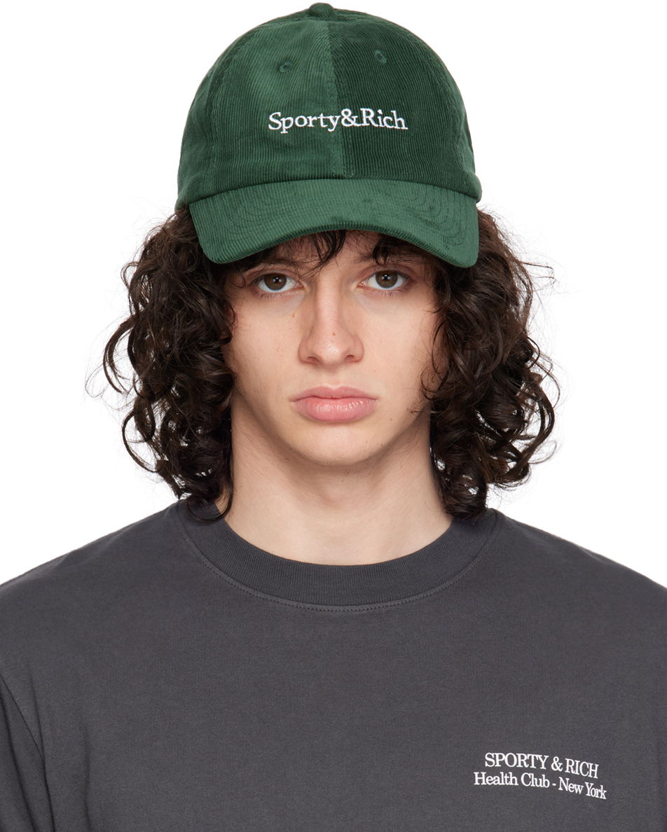 Kasket Sporty & Rich Embroidered Cap Grøn | ACAW2322MS, 0