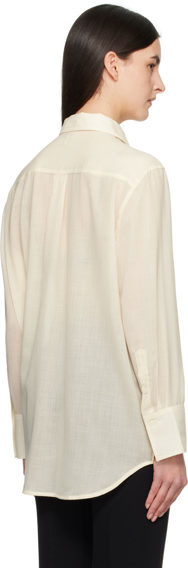 Skjorte TOTEME TOTEME Relaxed Voile Shirt Beige | 251-WRT1415-FB0332, 2