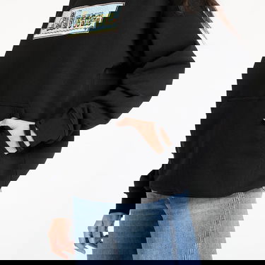 Sweatshirt Dime DIME World Hoodie Sort | DIMEHO2445BLK, 5