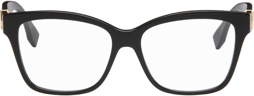 Solbriller FENDI FF Diamonds Rectangular Frame Glasses Sort | FE50117I@55001 192337204067