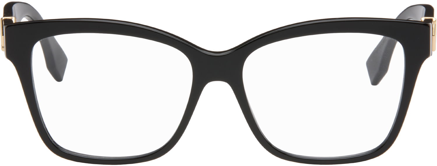 Solbriller FENDI FF Diamonds Rectangular Frame Glasses Sort | FE50117I@55001 192337204067, 0