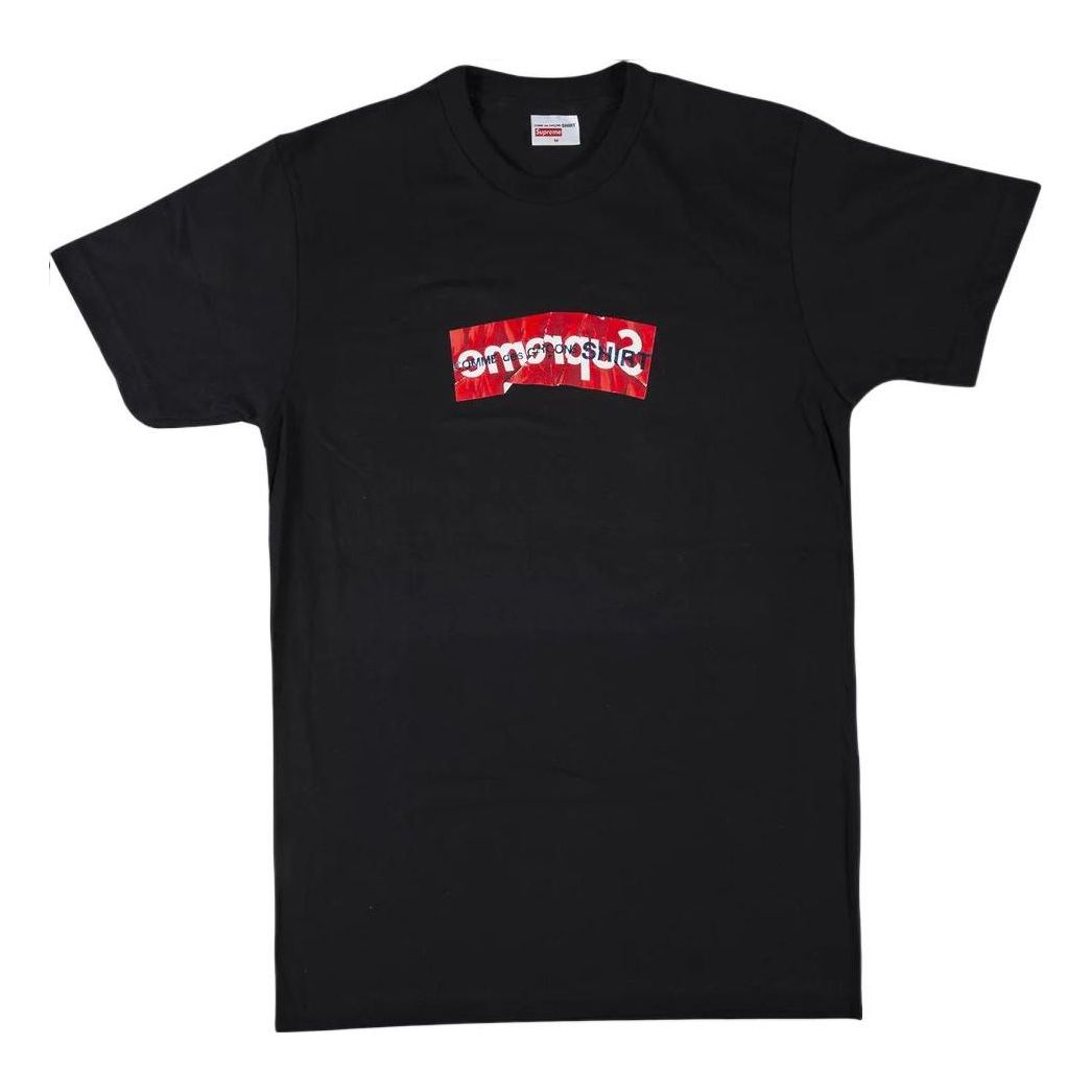 T-shirt Supreme Supreme x COMME des GARCONS Box Logo T-Shirt Sort | SS17T7, 0