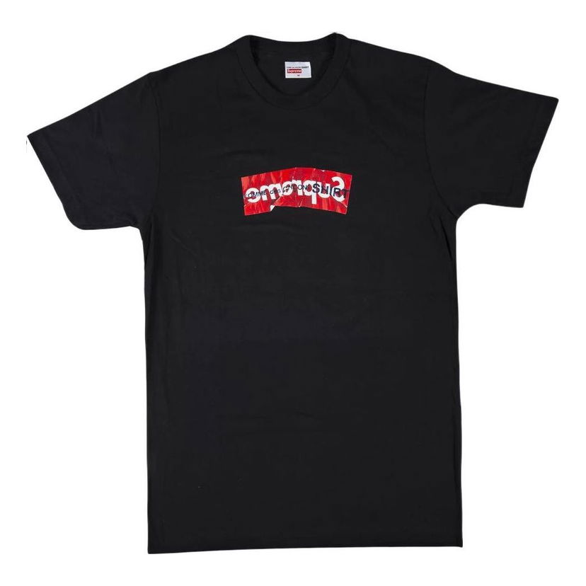T-shirt Supreme Supreme x COMME des GARCONS Box Logo T-Shirt Sort | SS17T7