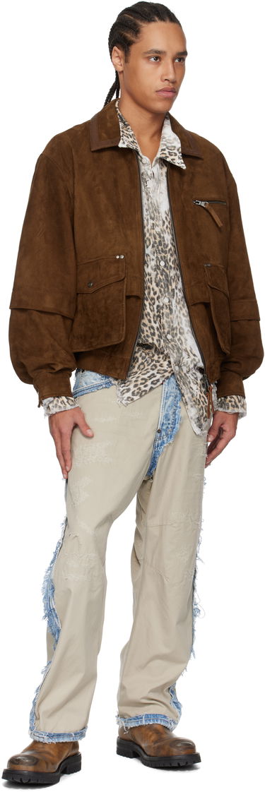 Bomberjakke Andersson Bell Andersson Bell Mikoos Suede Bomber Jacket Brun | awa673m, 3