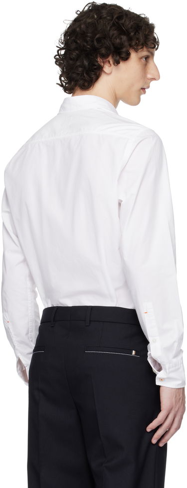 Skjorte BOSS Regular-Fit Cotton Poplin Shirt Hvid | 50518304, 3