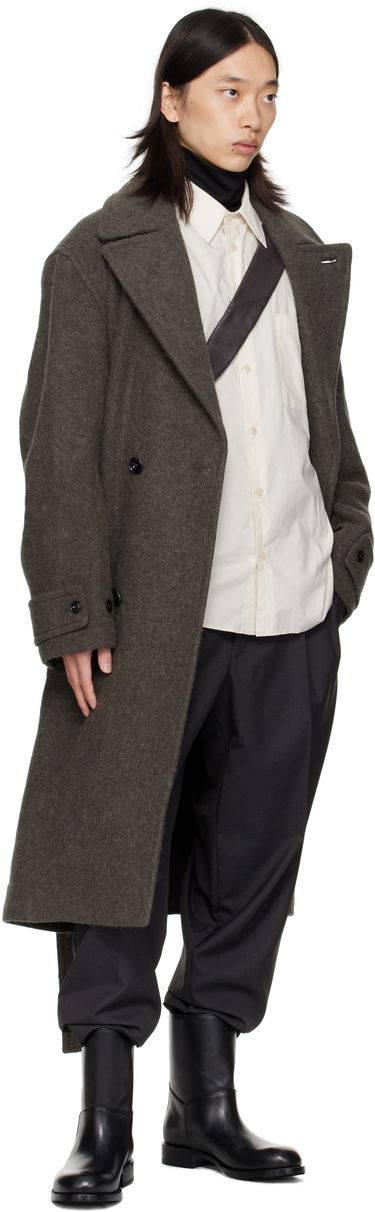 Frakker LEMAIRE Lemaire Soft Belted Coat Grøn | CO1135 LF504, 3