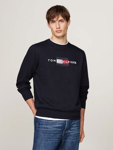 Sweatshirt Tommy Hilfiger Pullover Sweatshirt Sort | MW0MW35541DW5, 0