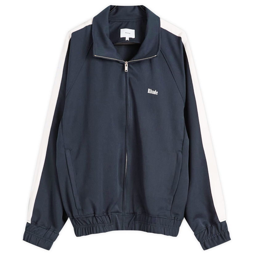 Bomberjakke Rhude Rhude Hamptons Traxedo Track Jacket, Size Large Mørkeblå | RHPS25ST011130043