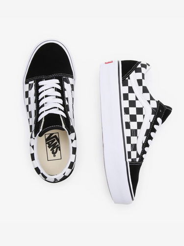 Sneakers og sko Vans UA Old Skool Platform Sort | VN0A3B3UHRK1_(CHECKERBOARD) BLK/TR WHT, 4