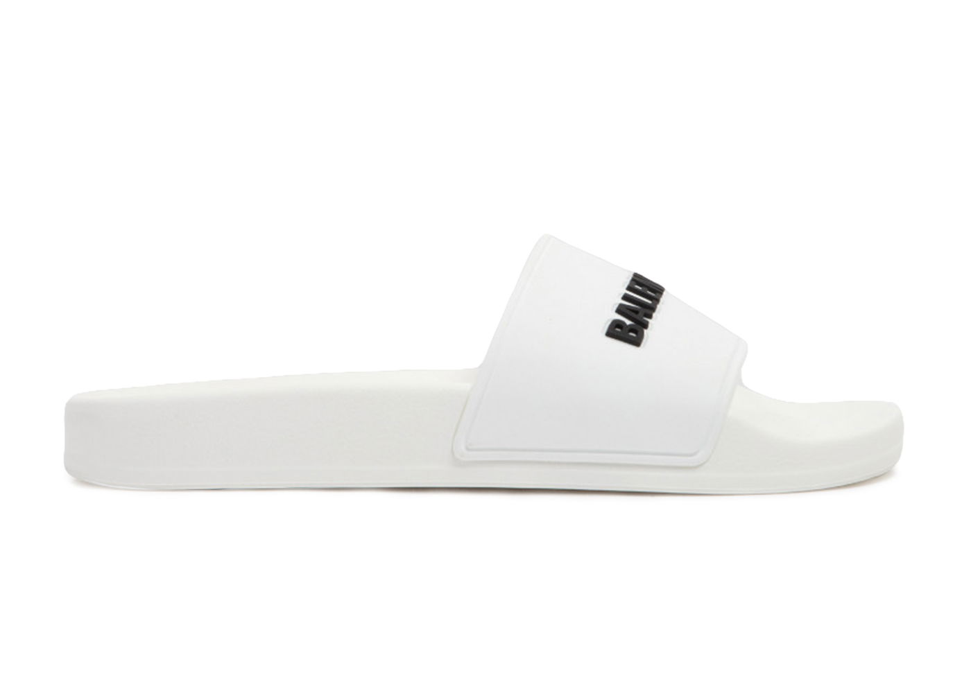 Sneakers og sko Balenciaga Pool Slides White Black 3D Logo (W) Hvid | 565547 W1S83 9034, 0