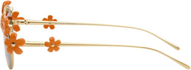Solbriller Loewe Paula's Ibiza Daisy Field Round Daisy-Embellished Sunglasses Orange | LW40173UW5130F 192337236198, 2