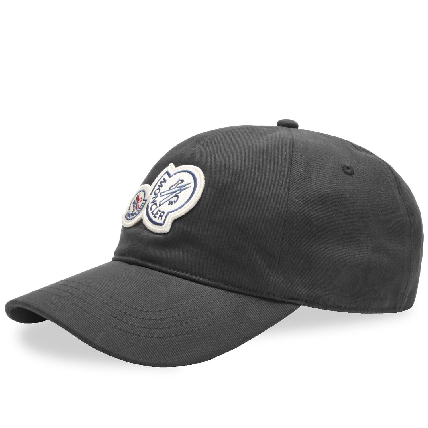 Kasket Moncler Double Logo Cap Black Sort | 3B000-53-04863-999, 0