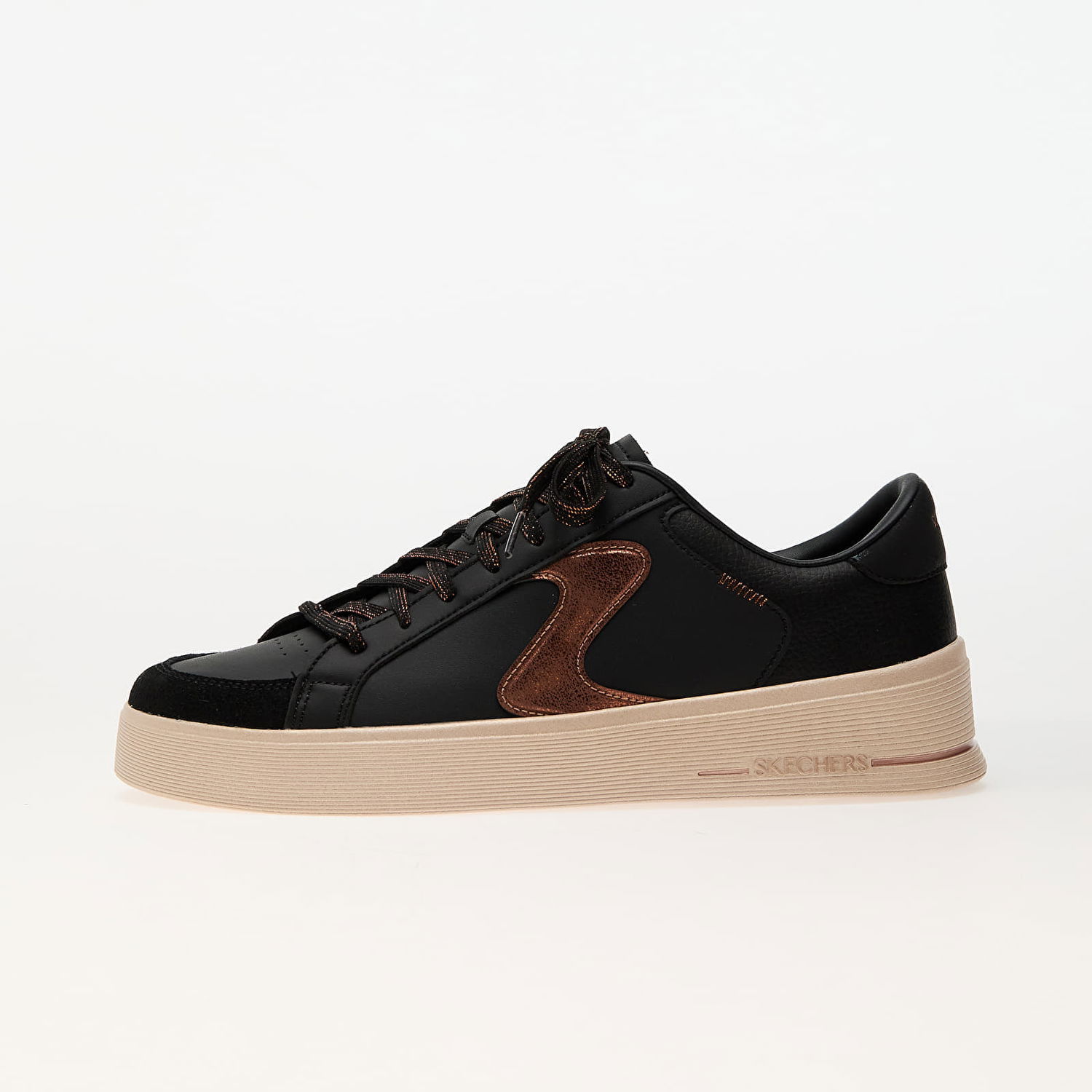 Sneakers og sko Skechers Hiland Quite Chic Black/ Brown Sort | 185170 BKBR, 0