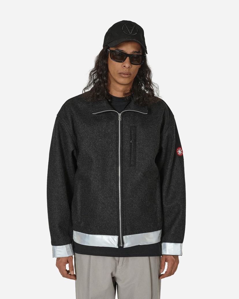 Jakke Cav Empt Reflect Wool Zip Jacket Charcoal Sort | CES25JK06 CHCL