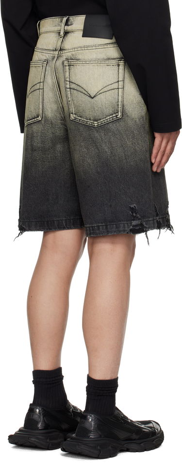 Shorts Feng Chen Wang Feng Chen Wang Gradient Denim Shorts Sort | FUS19ST05, 2