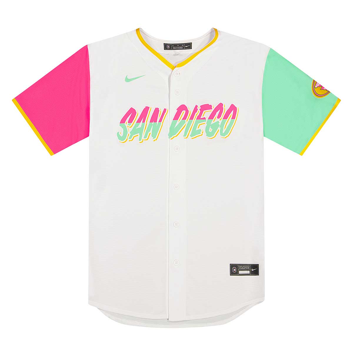 Skjorte Nike MLB Replica City Connect Jersey San Diego Padres Shirt Hvid | T770-PYCC-PYP-CC4, 1