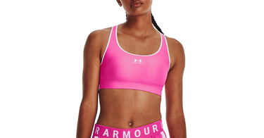 Bh Under Armour HeatGear Mid Padless Bra Lyserød | 1373865-652, 1